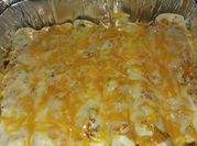 A picture of green enchilada