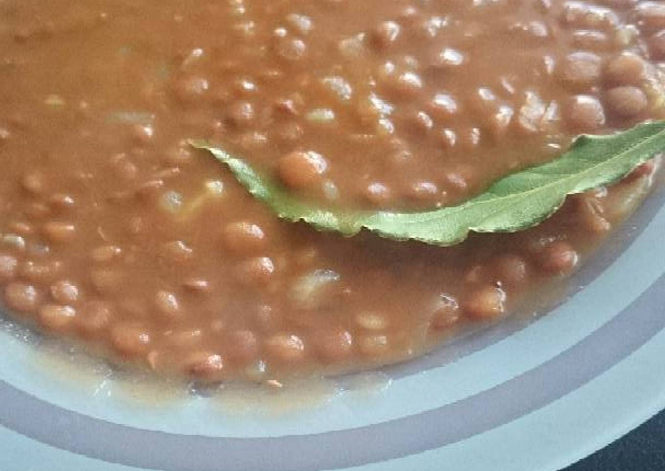 Lentejas estofadas sin chorizo