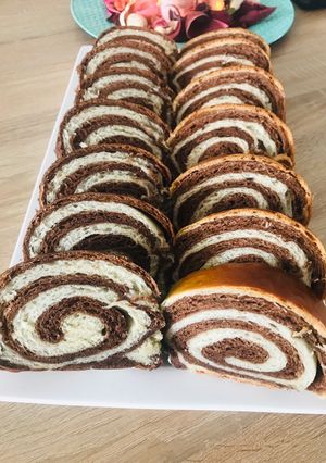 Csíkos foszlós kalács recept fotója