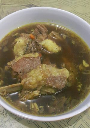 Foto resep Sup Rawon Iga Bumbu Mahmudah 😊😘