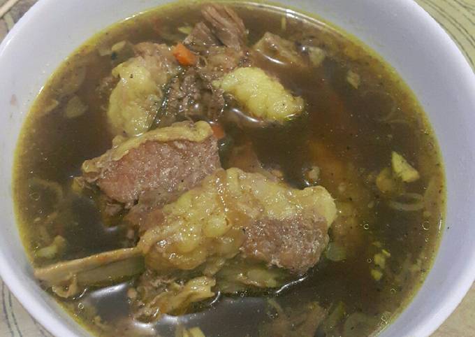 Resep Sup Rawon Iga Bumbu Mahmudah 😊😘 Anti Gagal