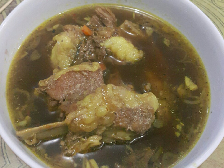 Resep Sup Rawon Iga Bumbu Mahmudah 😊😘 Anti Gagal