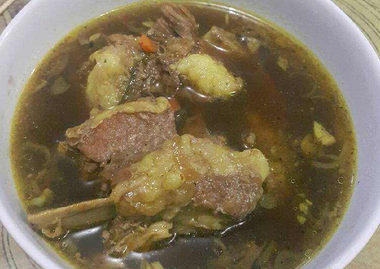 Sup Rawon Iga Bumbu Mahmudah 😊😘