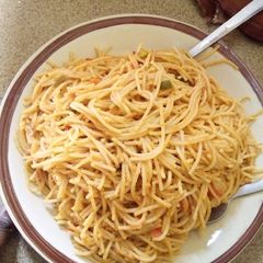 Unplanned spaghetti tastes so nice A picture of Unplanned spaghetti tastes so nice.