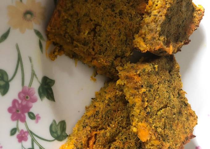 Bake sweet potato kibeh