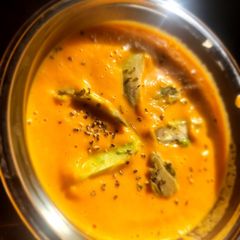 Homemade Creamy Carrot Soup A picture of Homemade Creamy Carrot Soup.