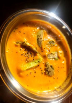 A picture of Homemade Creamy Carrot Soup.
