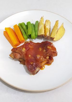 Foto resep Barbecue Chicken Steak