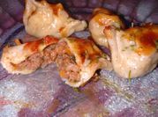 Una foto de gyozas al vapor