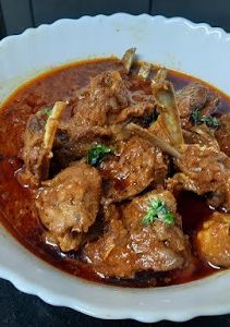 A picture of Laal maas rajasthani recipe.