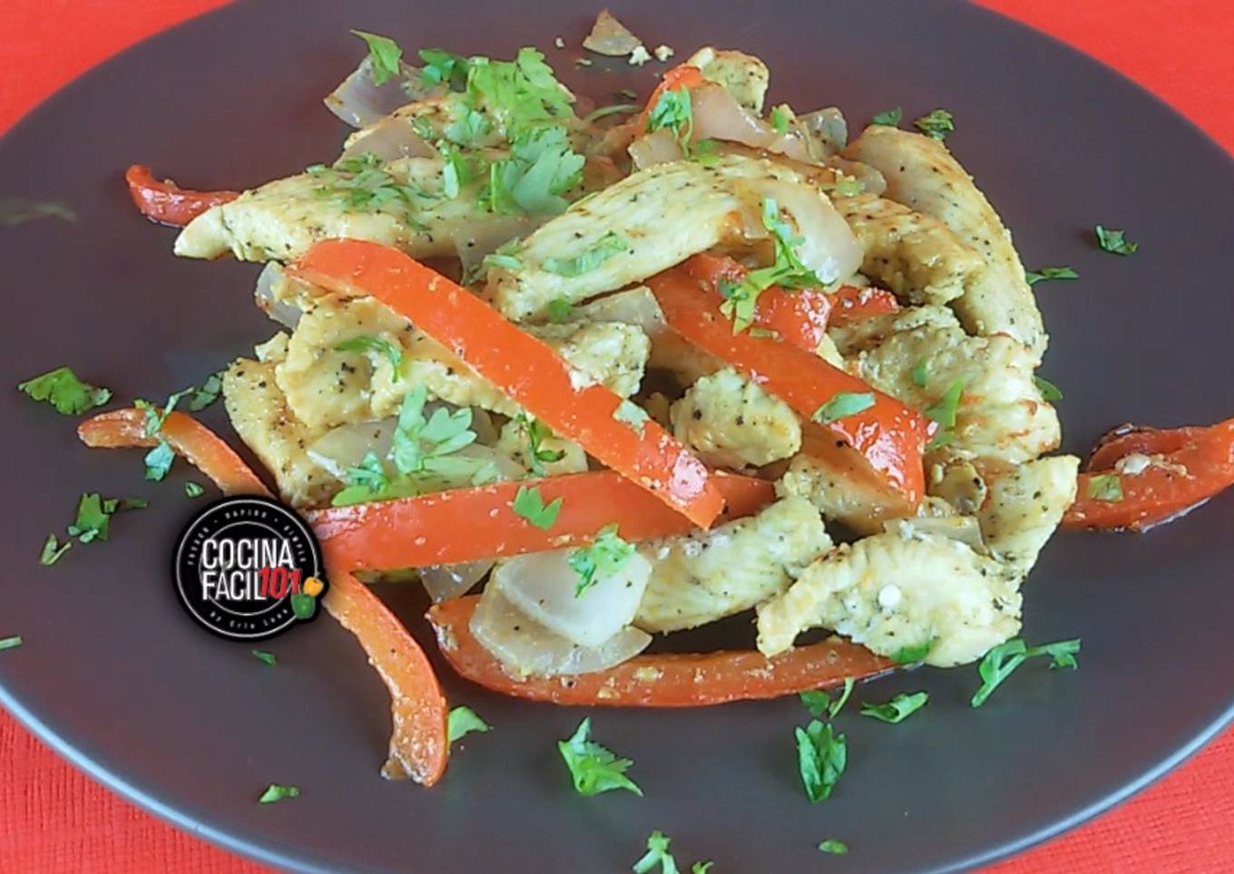 Fajitas De Pollo A La Mexicana