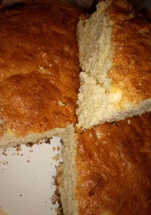 A picture of Milkless ugalicake/cornbread (jiko baked).