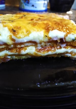 Una foto de Lasagna de zapallo anco
