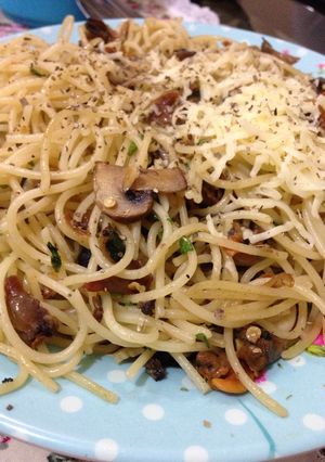 Foto resep Spaghetti Aglio Olio Seafood