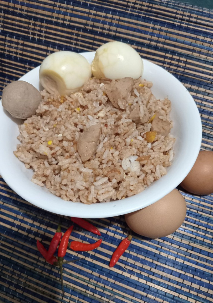 Foto resep Nasi goreng telur batik