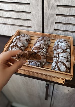 عکسی از دستور کوکی ترک دار شکلاتی