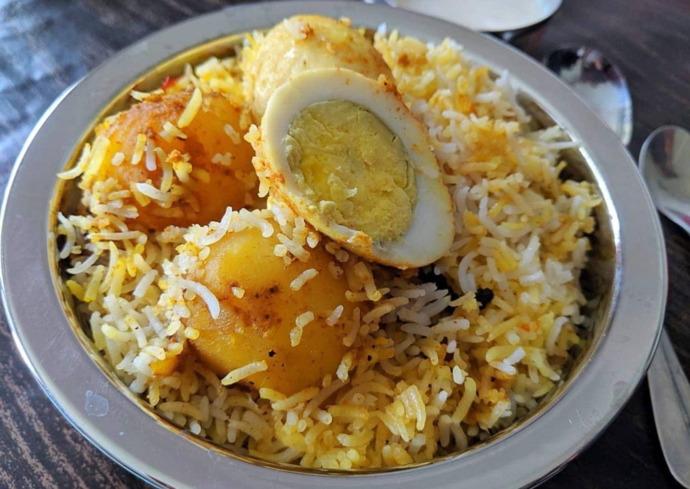 Kolkata style egg biryani