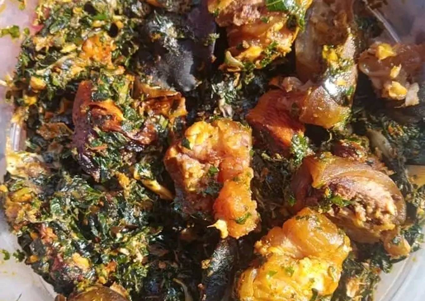 Vegetable soup (edi kakong)