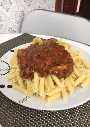 Una foto de Salsa a la boloñesa