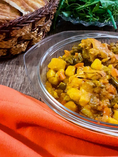 عکسی از دستور خوراک لوبیا سبز و هویج