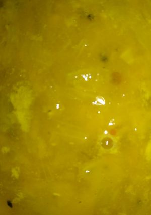 A picture of Masoor daal with onion.