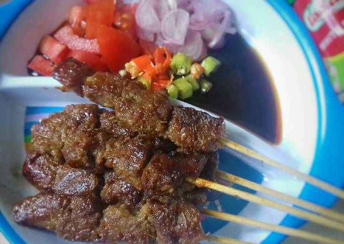 Resep Sate Sapi Bumbu Rempah Manis, Sempurna