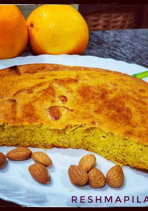 A picture of Almond Orange cake.