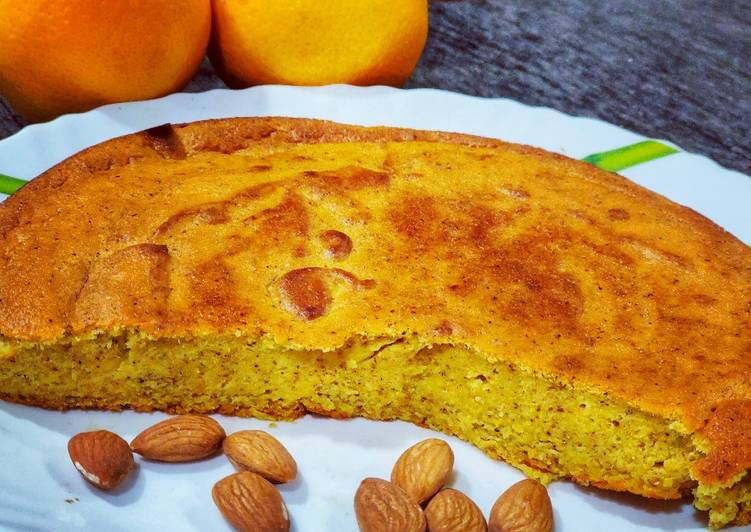 Steps to Prepare Super Quick Homemade Almond Orange cake