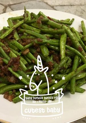 Foto resep Baby Buncis tumis Ebi