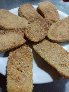 Una foto de Milanesas de berenjena sin pan rallado