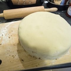 How to Marzipan a Cake A picture of How to Marzipan a Cake.