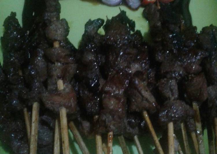 Cara Gampang Membuat Sate sapi ala2 ummu El yang Enak Banget