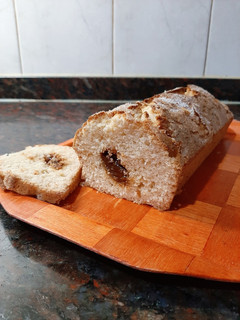 Una foto de Budín de coco y dulce de leche