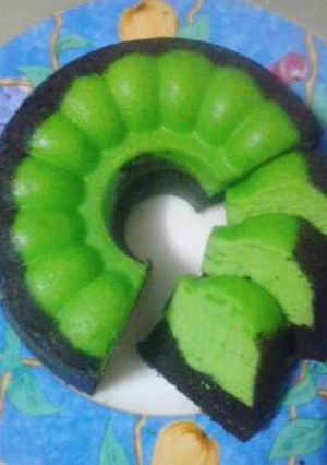 Foto resep Bolu Pandan ketan hitam uenaakkk