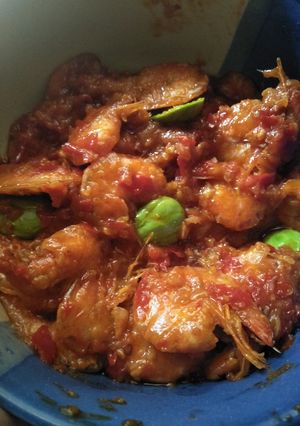 Foto resep Udang pete sambal balado