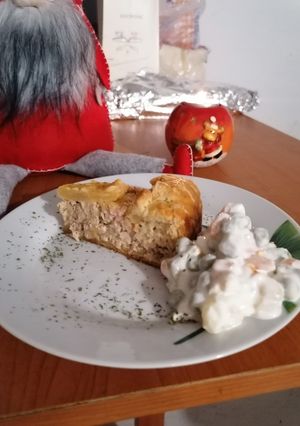 Tonhalas karácsonyi pite recept fotója