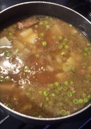 A picture of Rustic Beef Soup.