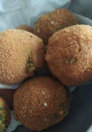 Una foto de Croquetas de papa y espinaca