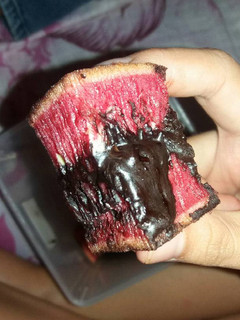 Foto resep Martabak Red Velvet toping coklat
