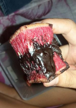 Foto resep Martabak Red Velvet toping coklat
