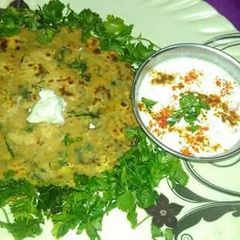 A picture of Herbed Paneer Paratha  (Multivitamin Recipe).