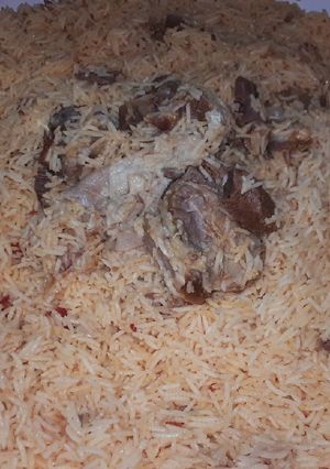 صورة لوصفة كبسة لحم على طريقتي