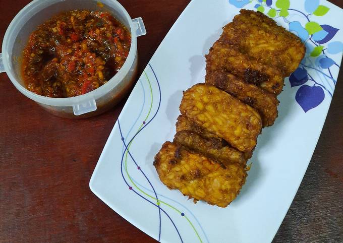 Tempe Bacem Sambel Bawang