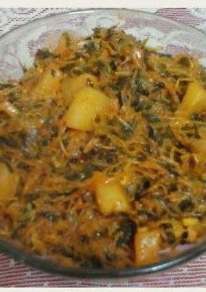 A picture of Samudra methi ki sabji.