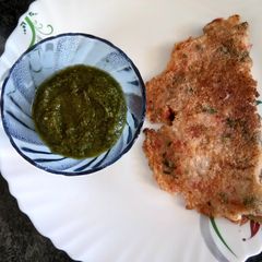 A picture of Sooji ka chila (healthy breakfast).