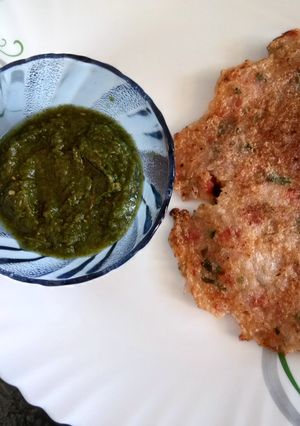 A picture of Sooji ka chila (healthy breakfast).