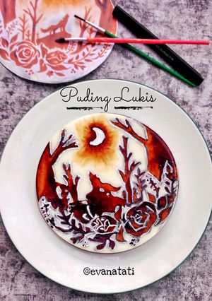 Foto resep Puding Lukis
