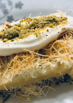 صورة لوصفة كنافة بالقشطه