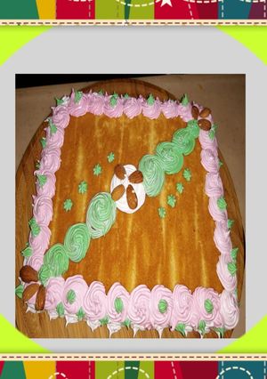 Una foto de Pastel básico con merengue