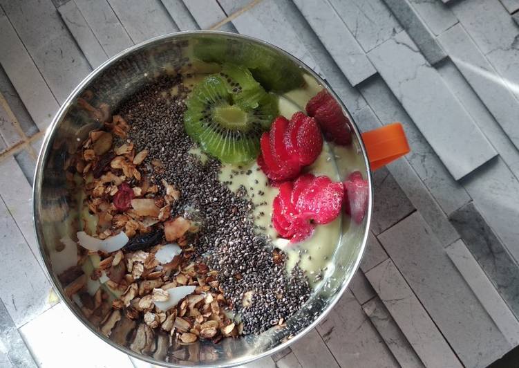 Resep Avocado smoothies bowl, Lezat